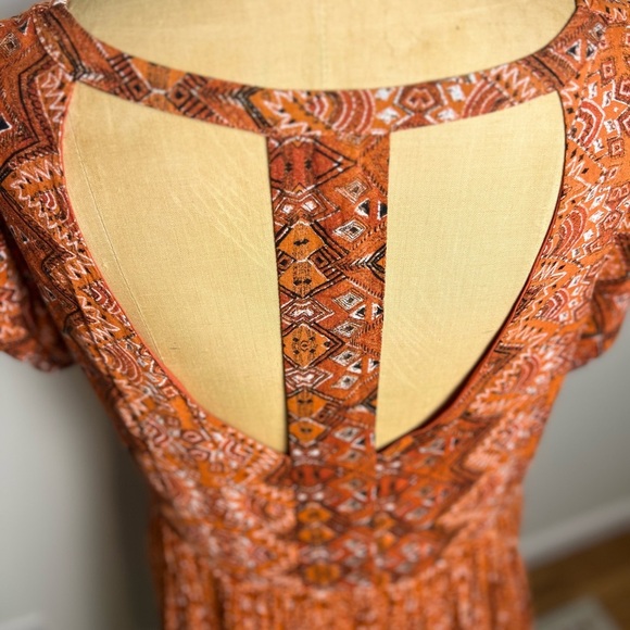 Free People boho women’s pullover short sleeve dress size small - Picture 5 of 7